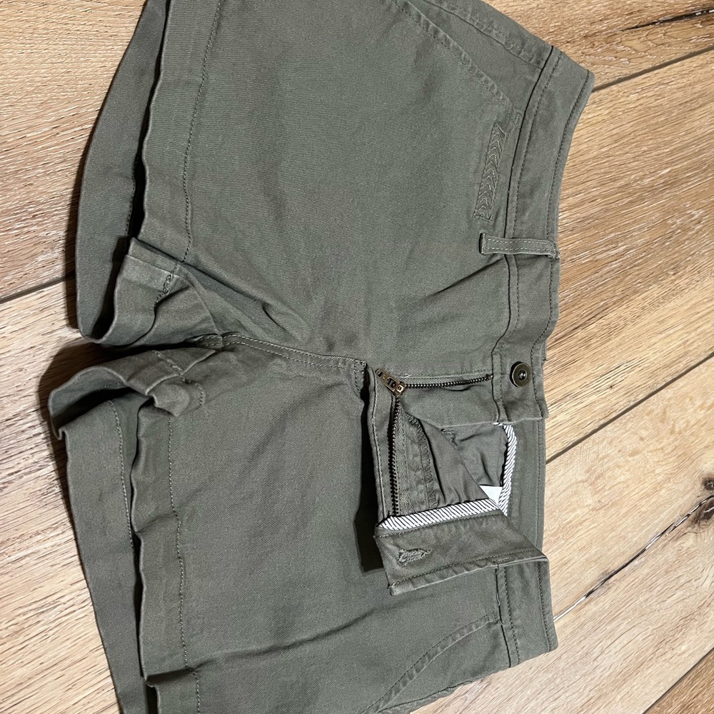 Olive Green Women's Shorts